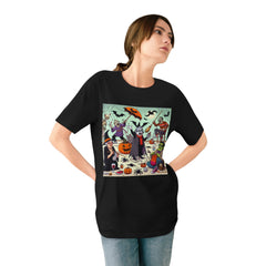 Halloween T-Shirt with Funny Spooky Characters