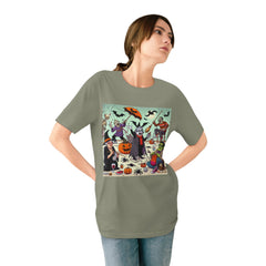 Halloween T-Shirt with Funny Spooky Characters
