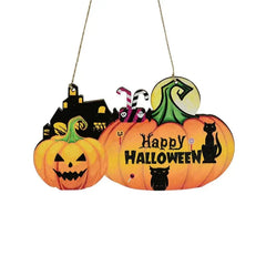 Halloween Wooden Ornaments Pumpkin Ghost