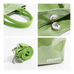 Handbag Cheers Waterproof Double Strap Square Tote
