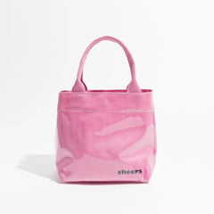 Handbag Cheers Waterproof Double Strap Square Tote Pink