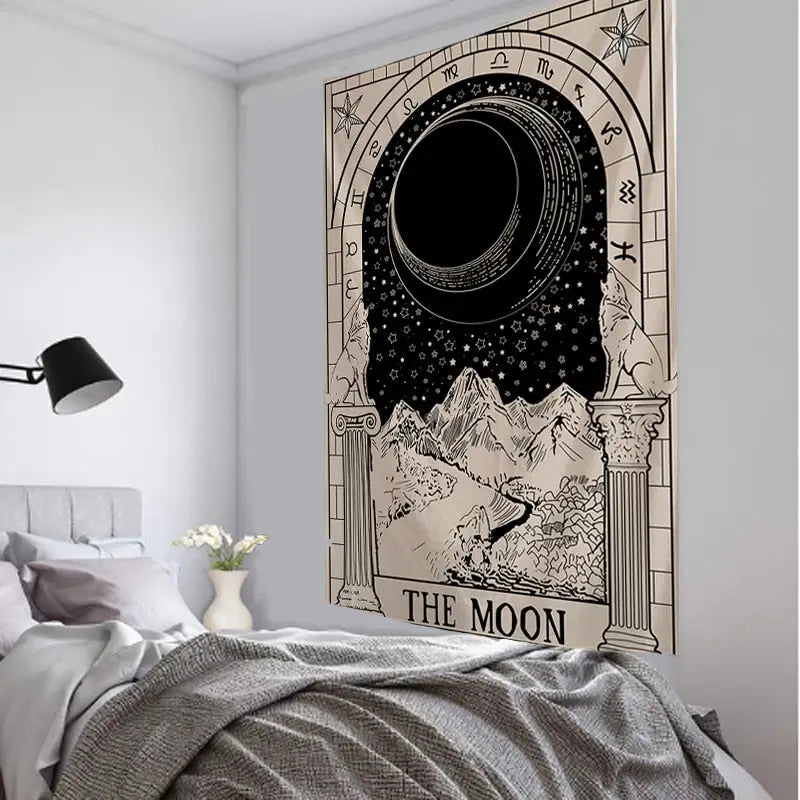 Hanging Astrology Tarot Card Tapestry Wall