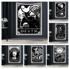 Hanging Astrology Tarot Card Tapestry Wall