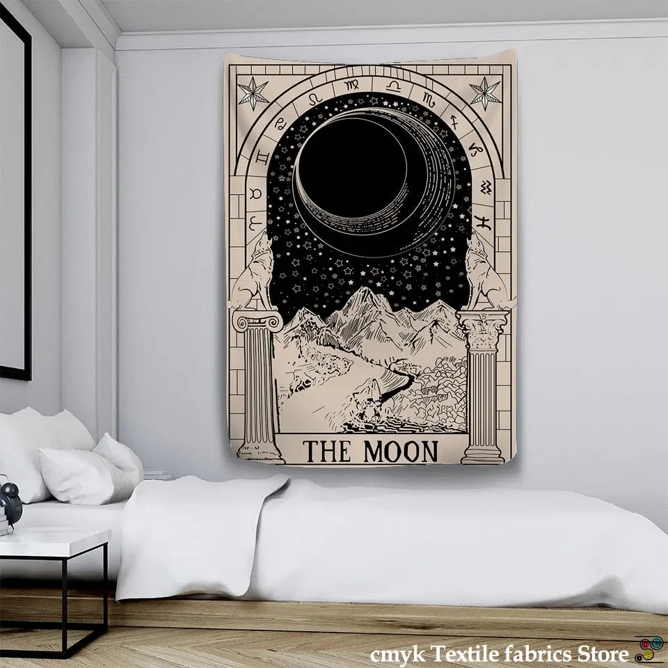 Hanging Astrology Tarot Card Tapestry Wall