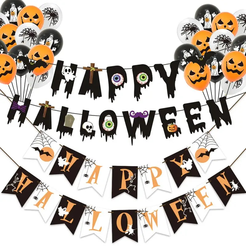 Happy Halloween Banner Decorations