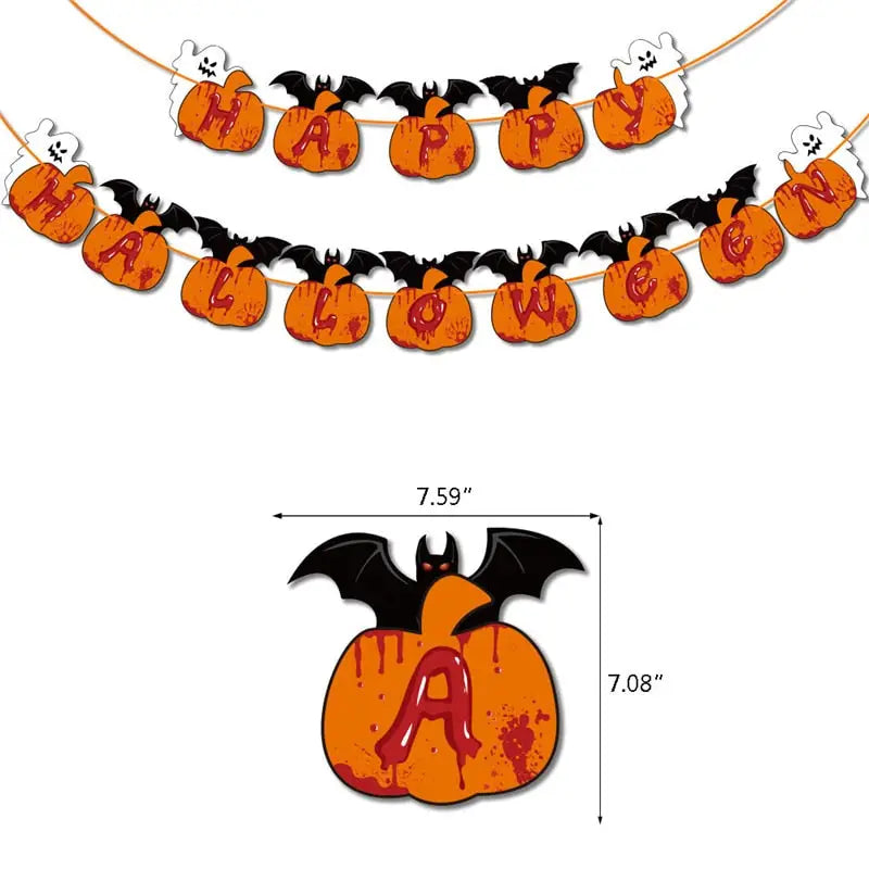 Happy Halloween Banner Decorations
