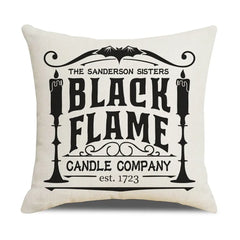 Happy Halloween Cushion Cover Linen Pumpkin
