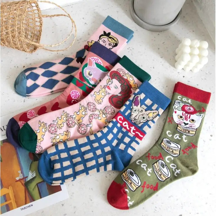 Harajuku Cartoon Cute Socks