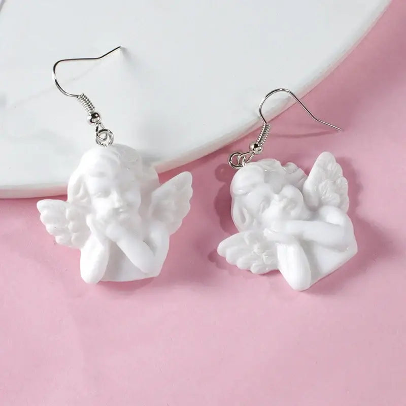 Harajuku Cupid Angel Drop Earring - Earrings
