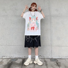 Harajuku Girl Oversized T-shirt - T-Shirt