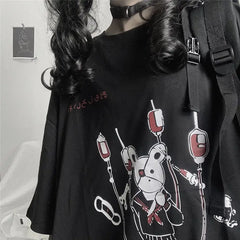 Harajuku Gothic Grunge Bunny T-Shirt