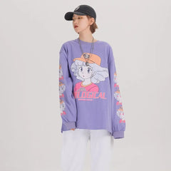 Harajuku Kawaii Oversized Cartoon Sweatshirt