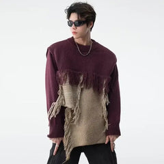 Harajuku Knit Hip-Hop Knitted Sweater for Men and Women