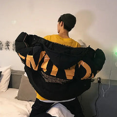 Harajuku Letters Oversized Parkas Coats for Women