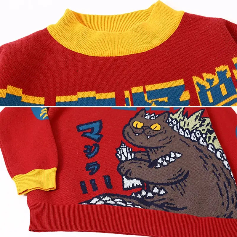 Harajuku Monster Knitted Sweater