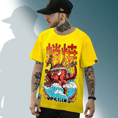 Harajuku Octopus Oversized T-Shirt