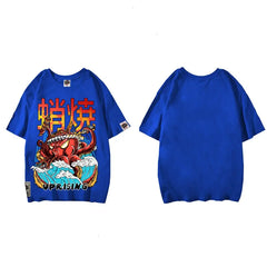 Harajuku Octopus Oversized T-Shirt