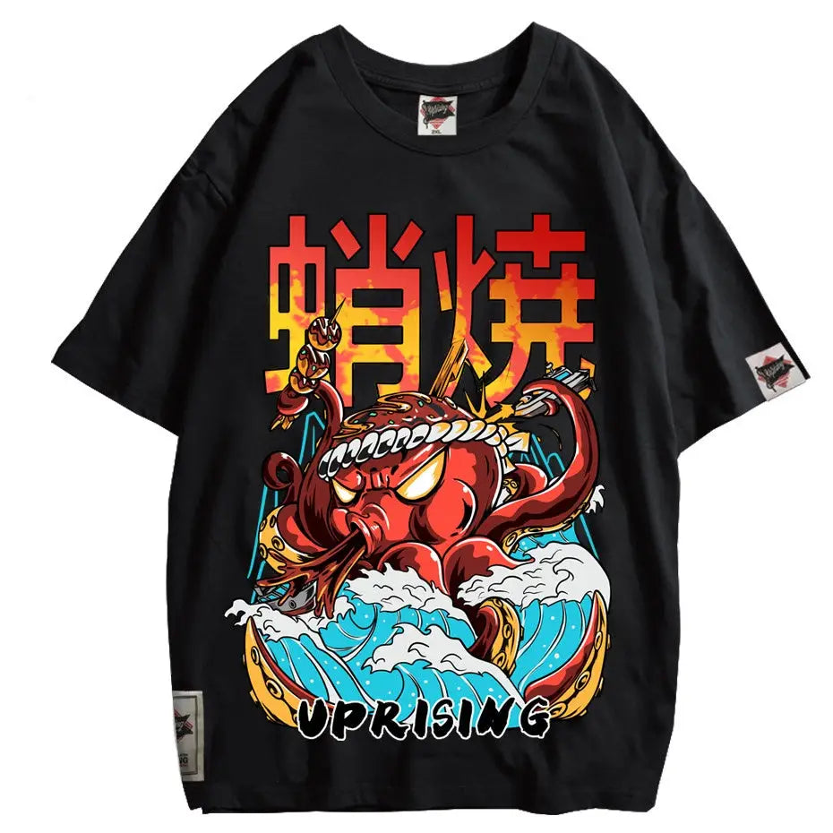 Harajuku Octopus Oversized T-Shirt