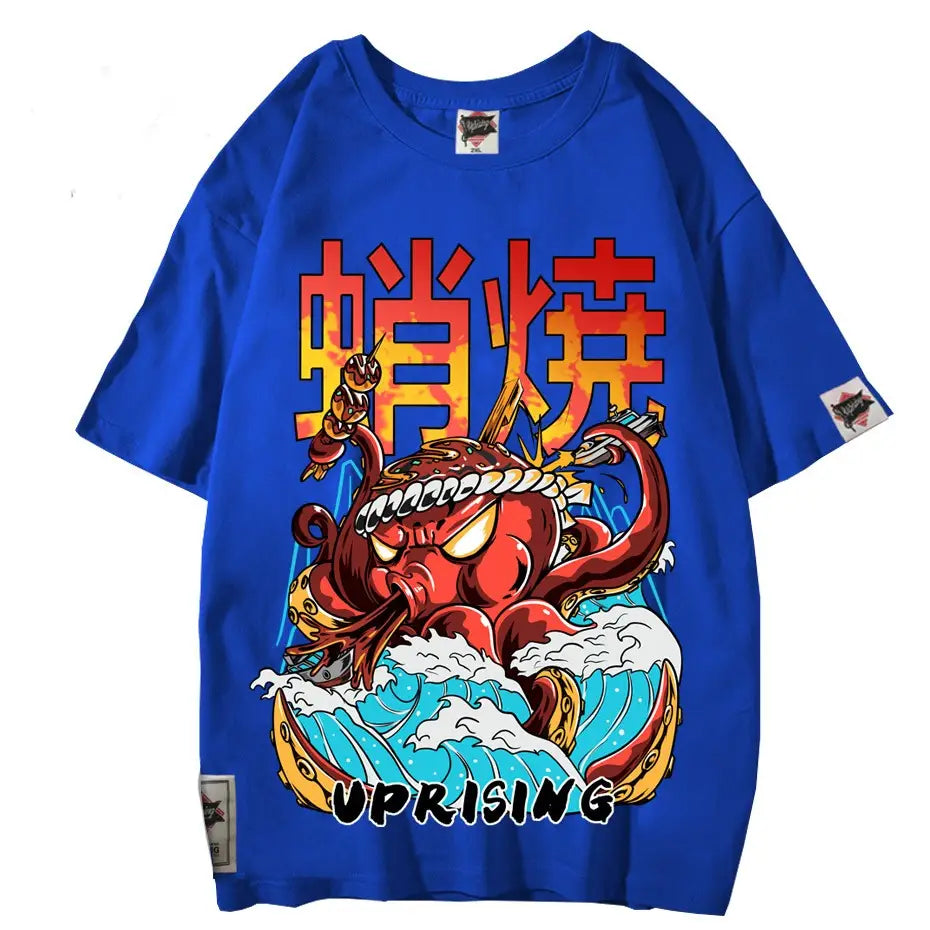 Harajuku Octopus Oversized T-Shirt