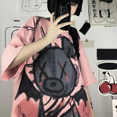 Harajuku Pastel Goth Bear T-Shirt