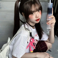 Harajuku Punk Gothic Bear Graphic T-Shirt