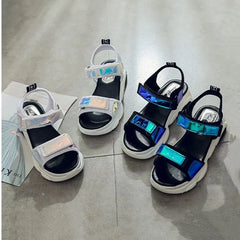 Harajuku Rainbow Outdoor Platform Sandals Euro Size