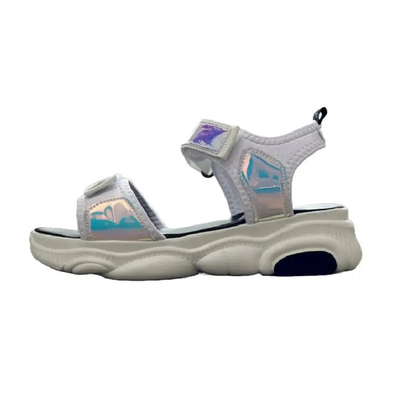 Harajuku Rainbow Outdoor Platform Sandals Euro Size