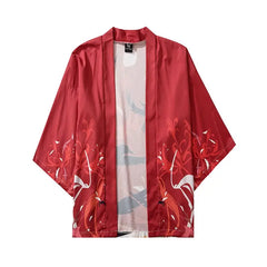 Harajuku Raven 3/4 Sleeve Kimono