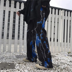 Harajuku Street Retro Lightning Pants