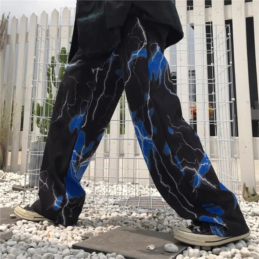 Harajuku Street Retro Lightning Pants