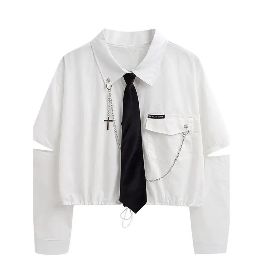 Harajuku Streetwear Duo High Waist Pants and Aesthetic Shirt