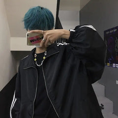 Harajuku Sun Proof High Zipper Jacket for Everyday Wear
