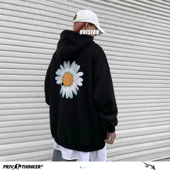 Harajuku Thicken Flower Warm Hoodie