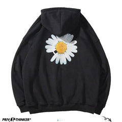 Harajuku Thicken Flower Warm Hoodie