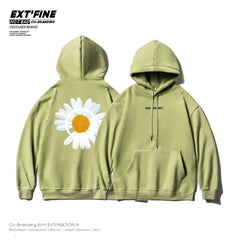 Harajuku Thicken Flower Warm Hoodie