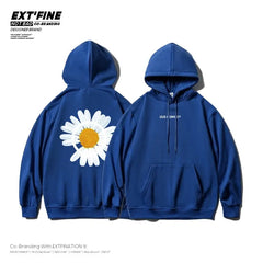 Harajuku Thicken Flower Warm Hoodie