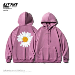 Harajuku Thicken Flower Warm Hoodie