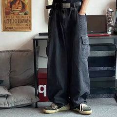 Harajuku Trousers Wide Leg Cargo Jeans
