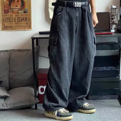 Harajuku Trousers Wide Leg Cargo Jeans