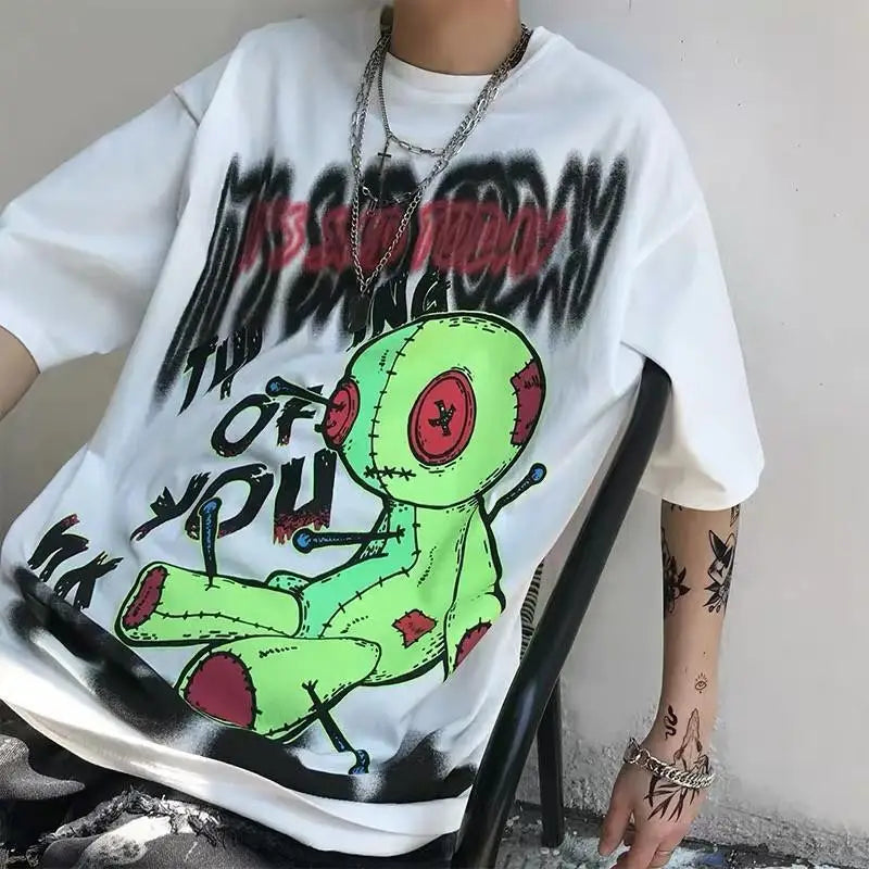 Harajuku VooDoo Doll Graphic T-Shirt