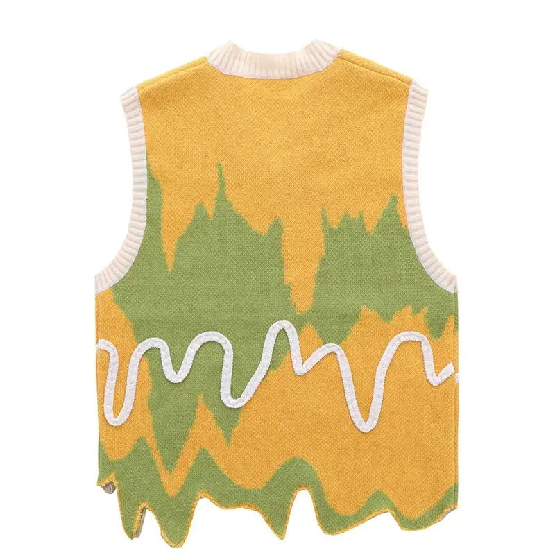 Harajuku Y2K Knitted Ugly Vest for Men and Women