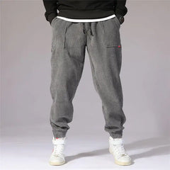Harem Baggy Corduroy Jogger Pants Ankle Length