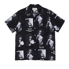Hawaiian Short Sleeve Shirt - Black / S