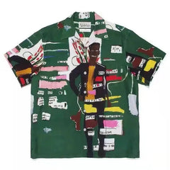 Hawaiian Short Sleeve Shirt for Men Green / S