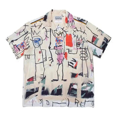 Hawaiian Short Sleeve Shirt for Men Whit - Red / S