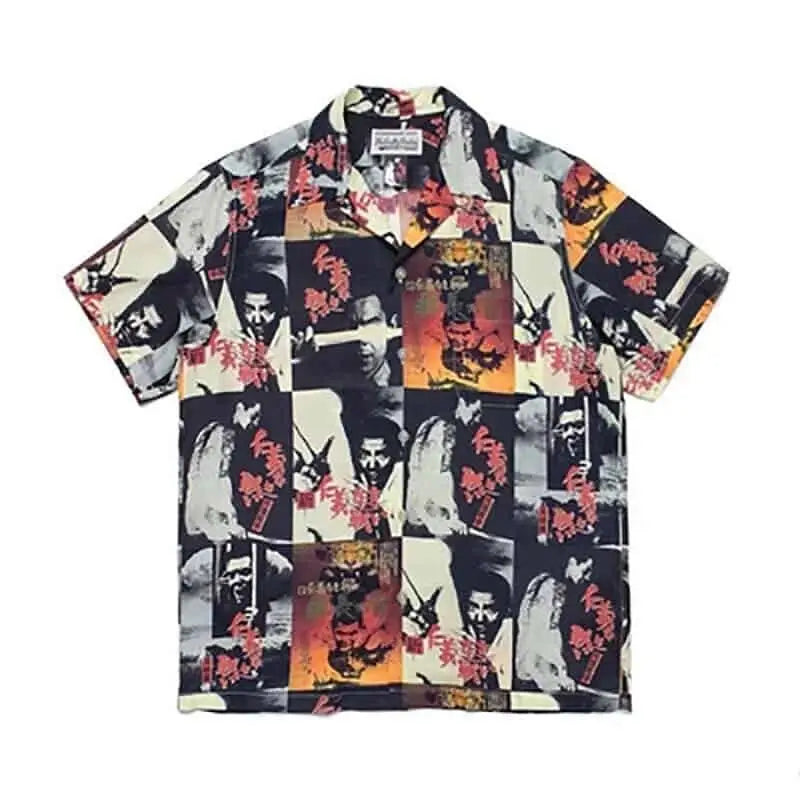 Hawaiian Short Sleeve Shirt for Men White. / S