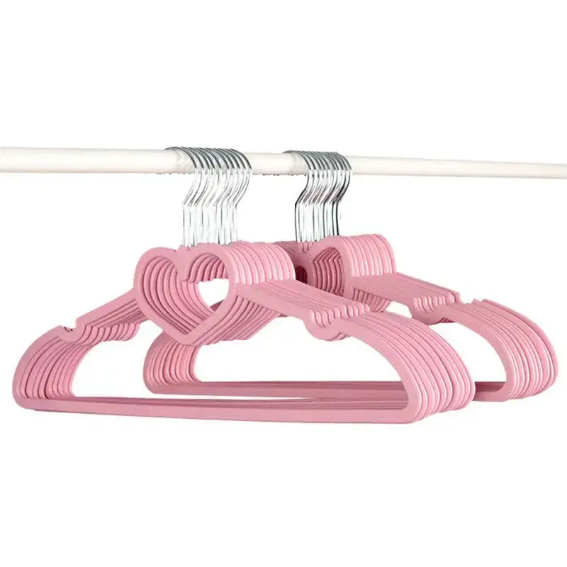 Heart Pattern Durable Clothes Hanger for Closet Organization
