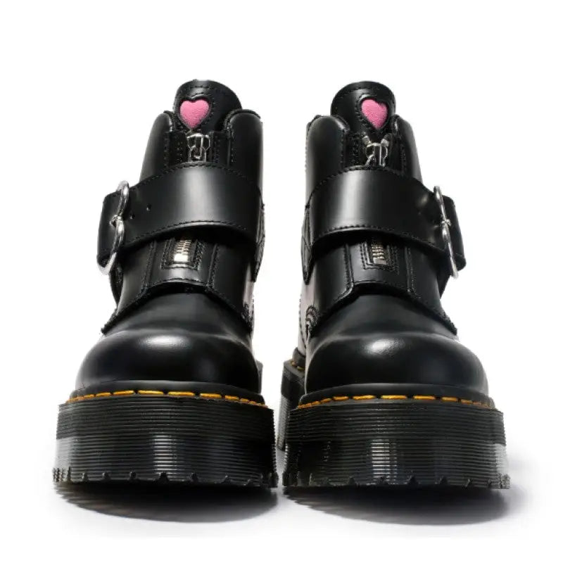 Heart PU Vegan Leather Boots Euro Size