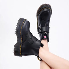 Heart PU Vegan Leather Boots Euro Size