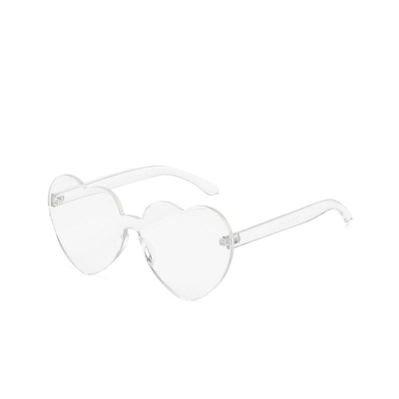 Heart Rimless Glasses - Clear / One Size